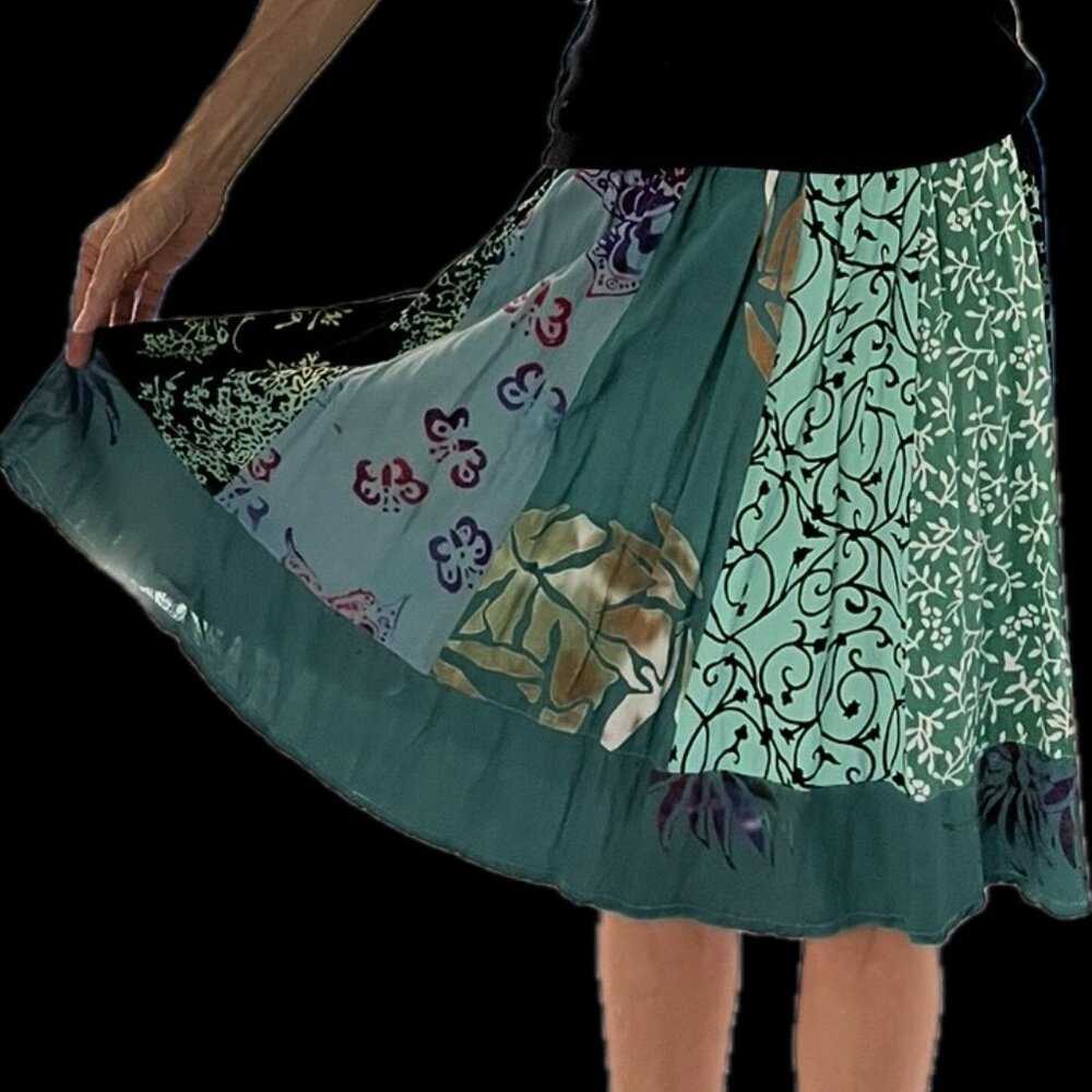 Colorful Rayon Skirt